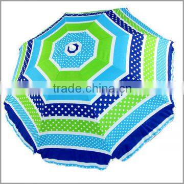 China supplier striped parasol sun umbrella with custom printing