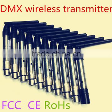DM wireless receiver Wireless dm Lighting Controller 1pc Transmitter+9pc Receivers 2.4G wireless 512DM