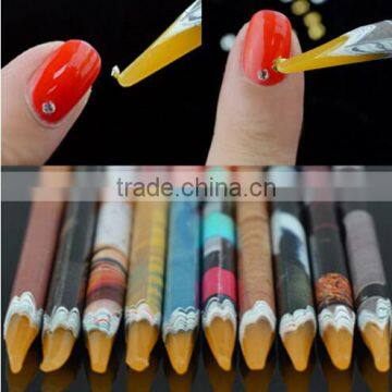 Self Adhesive Dotting Pen Nail Art Gem Rhinestone Pick Up Wax Pen Tool