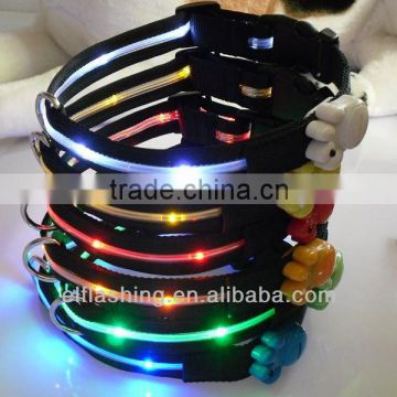 Wholesale LED flashing Dog Collar LED flashing Pet Leash LED pet harness
