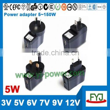 hot sales universal travel adapter 5v 1a for cellphone or electronic product
