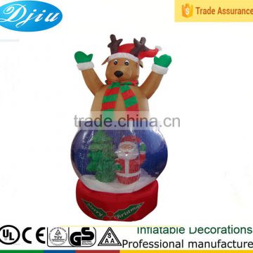 DJ-B-108 outdoor large wholesale clear plastic christmas ball ornaments deer decor