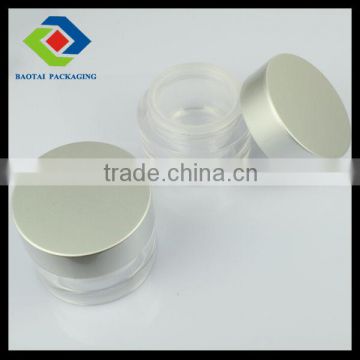 15g/30g/50g classic new Aluminum Cap with Acrylic Jar for cosmetic packaging