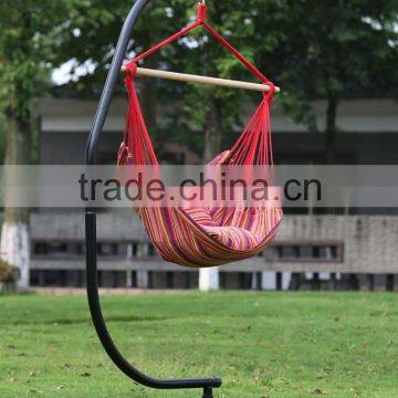 new design red striped hammock swing chairs with cushions