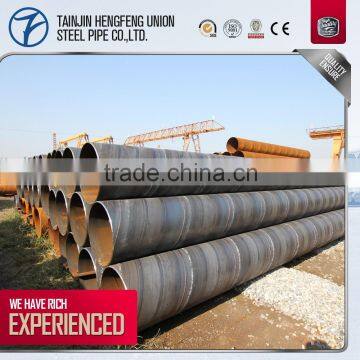 black ERW carbon spiral steel pipe