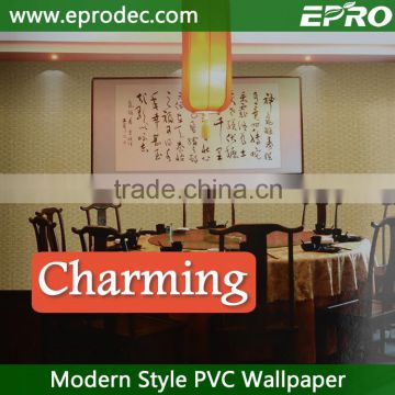 easy-cleaning Wallcovering graceful waterproof wallpaper