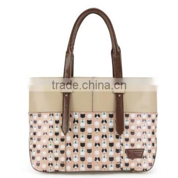 2015 woman tote handbag printing cute design handbags