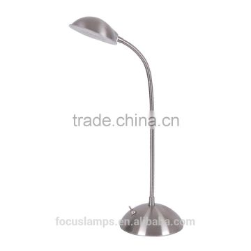 Adjustable Brushed Steel Integrated led reading lamp FL-5016
