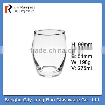 LongRun 275ml top quality fancy drinking glass cups made in China