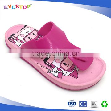 Best selling new promotional cute flip flops with lovely printing cheap eva slipper