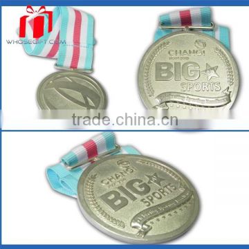 silver color high quality Custom Metal Medal