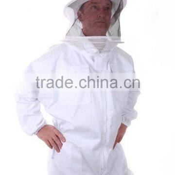 100% Cotton Beekeeper Suits Available in Different Size with round cap, beekeeping protective coverall suit