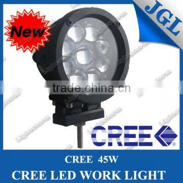 New 9 lamps 45w IP68 cree work light for truck off- road promotion magnet work light