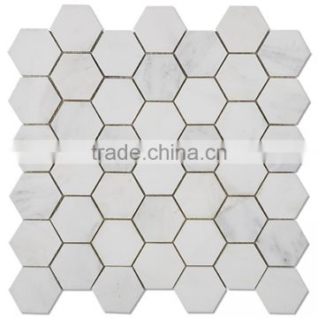 MM-CV248 High quality contemporary natural stone hexagon white carrara marble mosaics