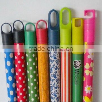 Factory PVC Coated wooden mop handle