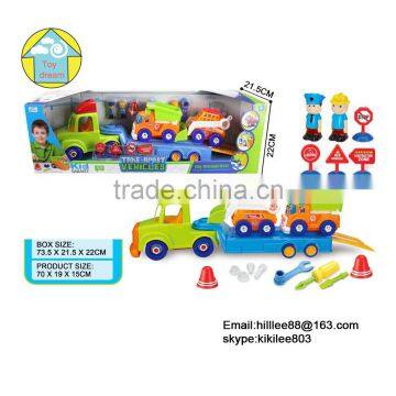 Toy vehicles diy toys, plastic traffic toys