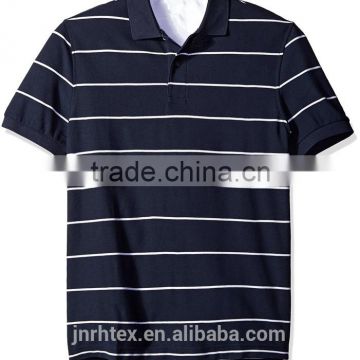 Made in China 100% cotton custom stripe polo shirt