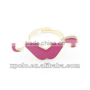 Fashionable Rose Drop Of Oil 3.5*1.0cm Mustache Ring Finger