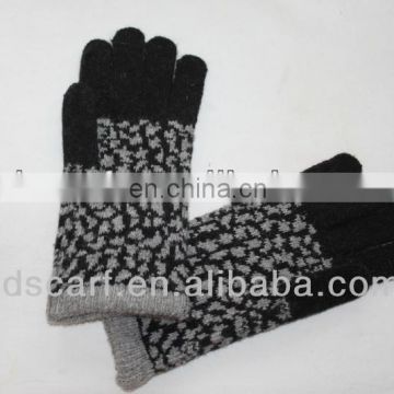 wool gloves fleece lined (JDG-S5C#) hijab fabric#) knit glove