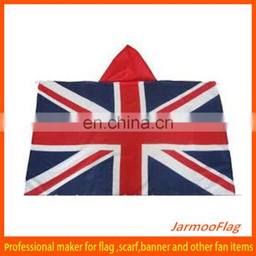 Union Jack cape flag with hood