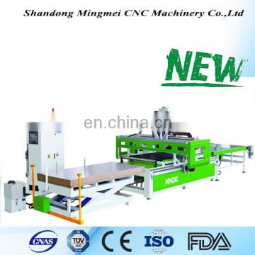 Canada circular atc cnc router high quality full automatic furniture production line with drill cutting center 1224
