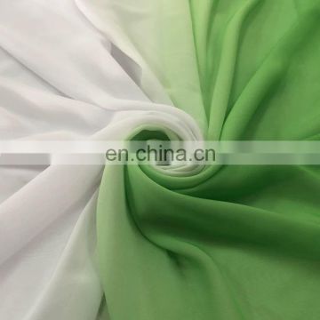 Wholesale Factory Price 100% Polyester 75D Gradient Chiffon Fabric For Dress