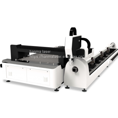 Manufacturer Automatic cnc router metal cutting machine+laser steel pipe cutting machine