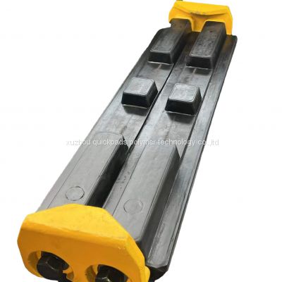 Rubber/Poly  track Pads  rubber pads Road Construction Machinery Wear Parts Undercarriage Parts Fit Steel-Tracked Crawler Equipment