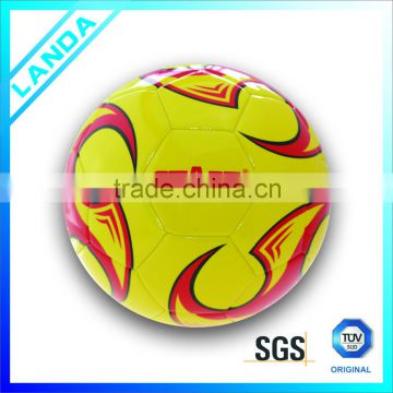 cheap shiny PVC machine sititched soccer ball or football