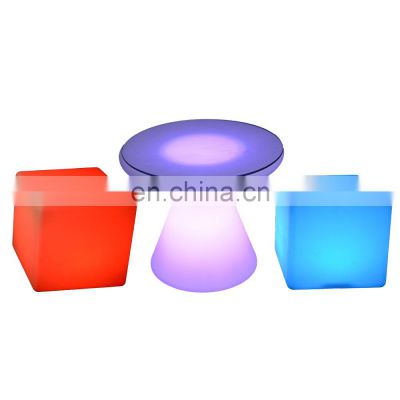 led cube seat lighting 16 colors lounge led chair party tables cube pub furniture chair bar stool