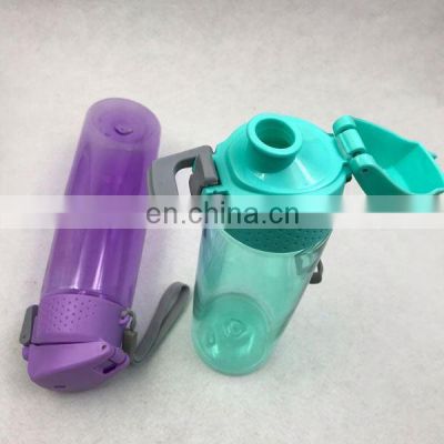 One Hand Push Button Lid Operation Water Bottle