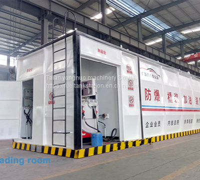 Portable container storage tank fuel mobile filling petrol station for africa