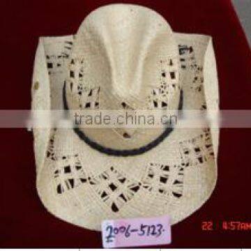 summer lightweight straw hats with lether band