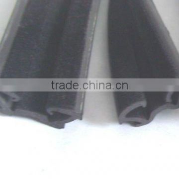 Flocked Glass Run Channel EPDM Rubber Seal