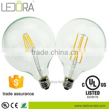 Led G125 Dimmable with clear or amber glass led bulb price