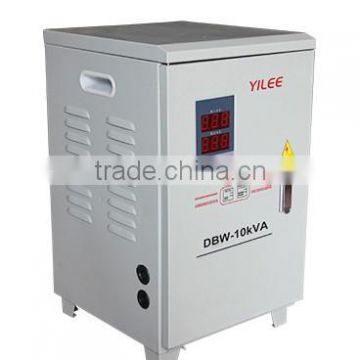CE approved 1 phase compensated 10kva voltage stabilizer manufacturer with low price