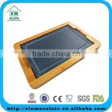 'factory direct' Serving tray Slate serving tray Serving tray with bamboo base