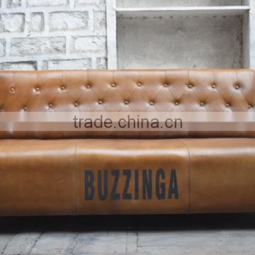 Vintage industrial Furniture jodhpur ,Leather Two Seater Sofa Without Arms