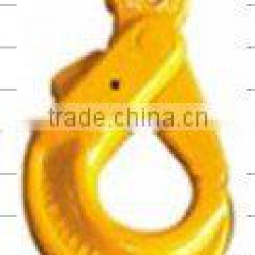 Yellow Coated G80 Clevis Self-Locking Safety Hook