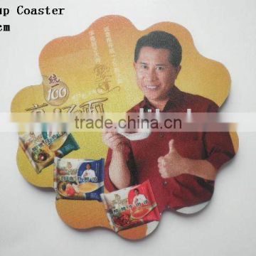 music cup coaster/tea cup coaster/glass tea/pvc cup coaster/paper cup coaster/plastic cup coaster/promotion cup coaster