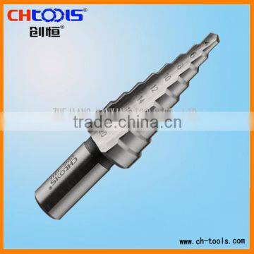 CHTOOLS HSS Step Drill with straight flute --TIN coated