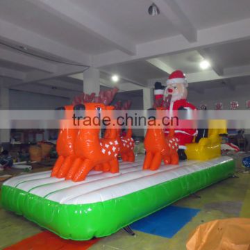high quality Inflatable Christmas Santa Claus model, inflatable cartoon for Christmas