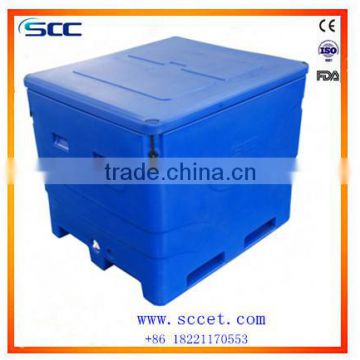 Large plastic fish tub,insulated fish box, fish chilly bin cooler