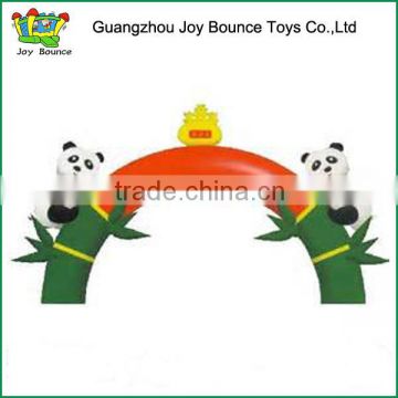2015 funny inflatable new panda arch for outdoor decoration
