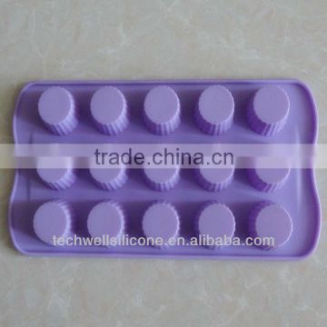 100% food grade silicone 15 holes silicone ice mold small ice making mold