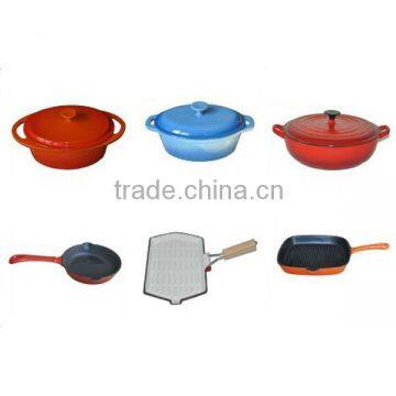 cast iron induction cookware set