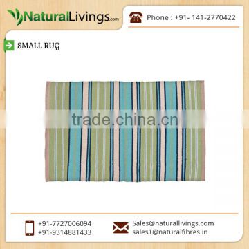 Multi Colour Striped Pattern Cotton Rag Rug from Best Selling Company