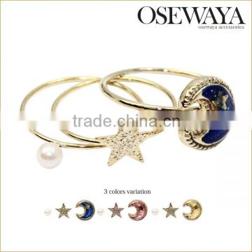 osewaya harajuku bestseller bijoux jewelry moon charm fashion ring no moq