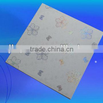 High quality waterproof fireproof pvc ceiling panel for indor decorative(595*595*7mm)