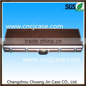 Hot sale factory price long with egg-shapped foam inserts customized wooden aluminum gun case                        
                                                Quality Choice